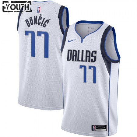 Kinder NBA Dallas Mavericks Trikot Luka Doncic 77 Nike 2020-2021 Association Edition Swingman